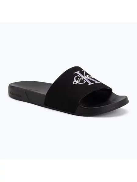 Джапанки Calvin Klein Ess black/soft lavender черно