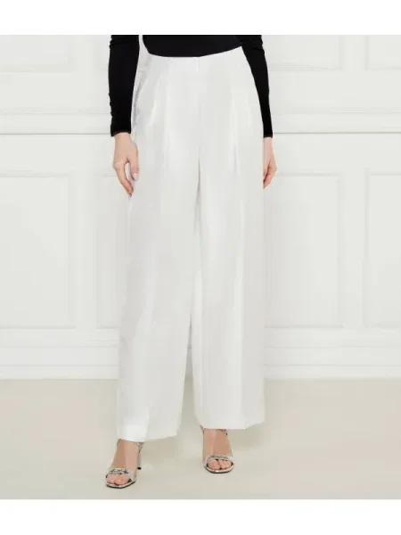 Marc Cain Nadrág | flare fit | high waist fehér