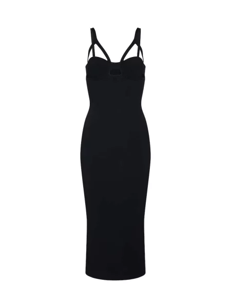 Sukienka midi Khaite do kolan garniturowa czarna