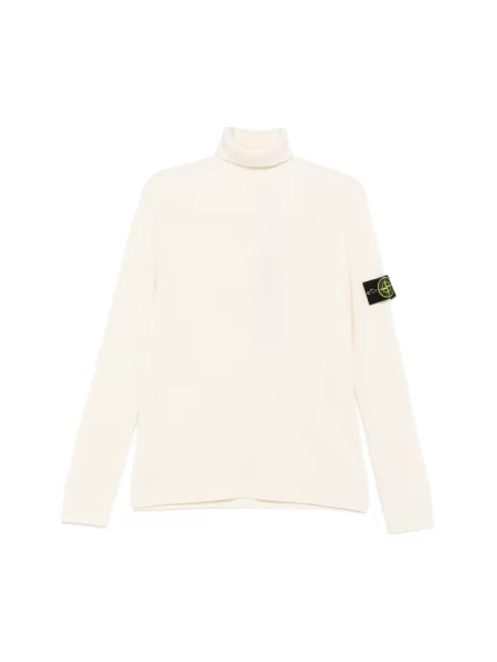 Sweter Stone Island z kamieniami biały