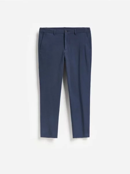 Reserved Pantaloni chino slim fit bleumarin