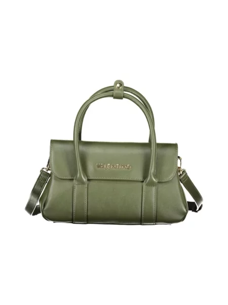 Lniana torebka Valentino Bags zielona