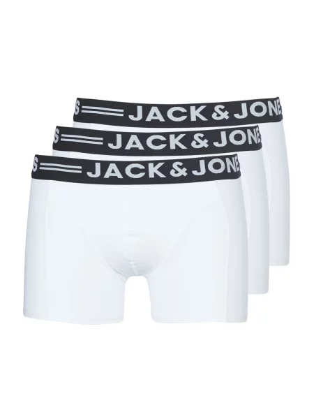 JACK & JONES Bokserice Sense crna bijela