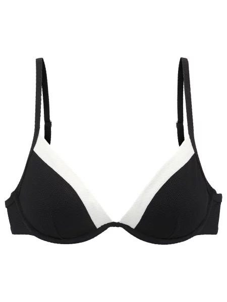 LASCANA Sutien costum de baie negru alb