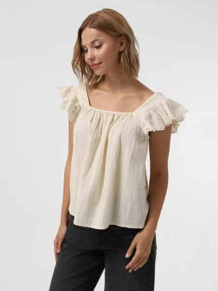 Майка Vero Moda молочний