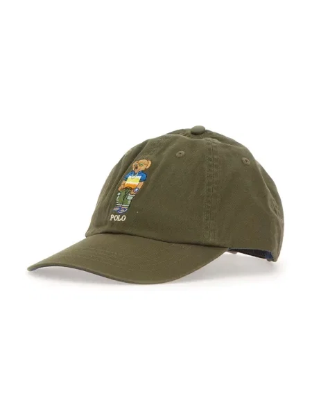 Czapka z daszkiem Polo Ralph Lauren z twillu zielona