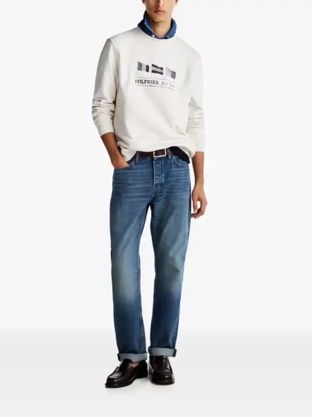Hanorac Tommy Hilfiger cu imagine alb