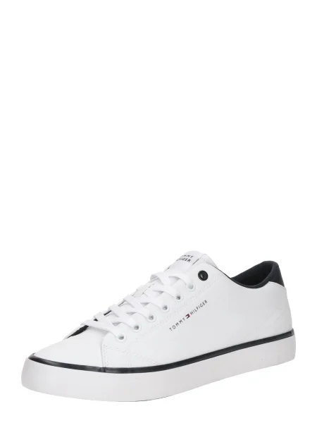 Sneakerși Tommy Hilfiger din piele alb