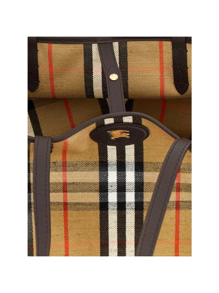 Shopperka Burberry skórzana beżowa