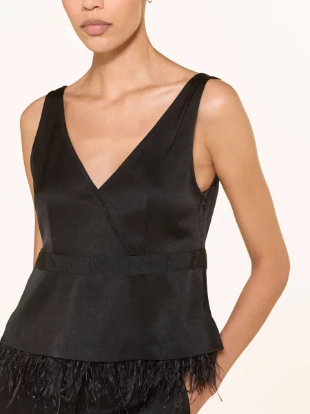 Top Luisa Cerano bez rękawów czarny