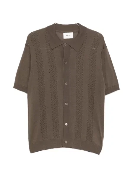 Kardigan Nn07 ażurowy brązowy