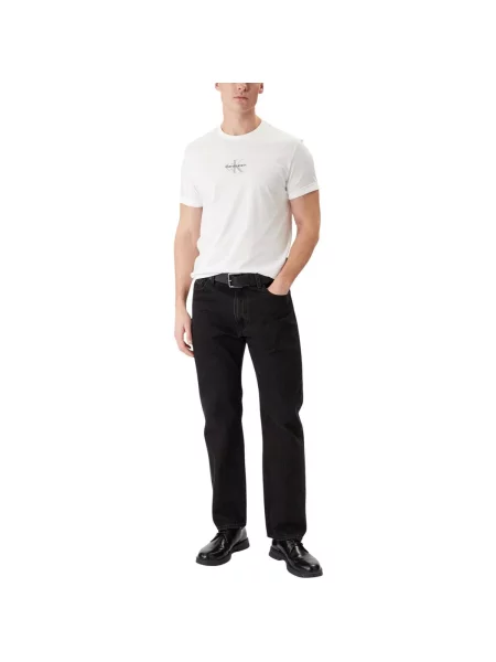 Calvin Klein Jeans Tričko šedá / černá bílá