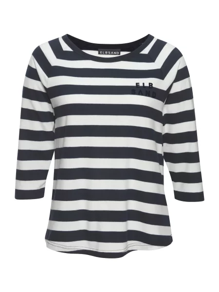 Elbsand Tricou negru alb