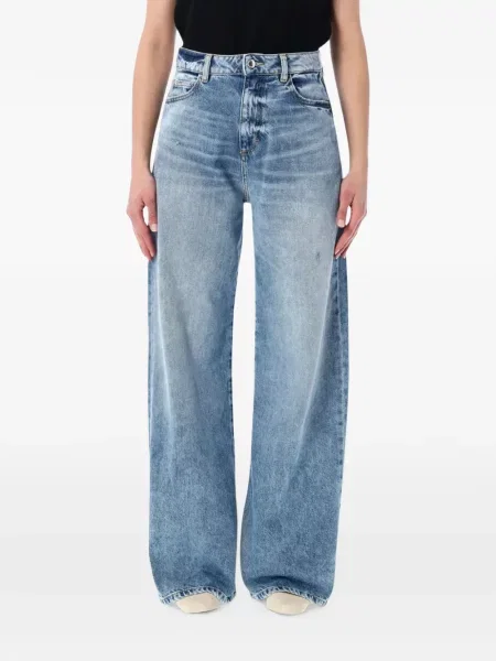 Blugi cu picior larg Icon Denim albastru