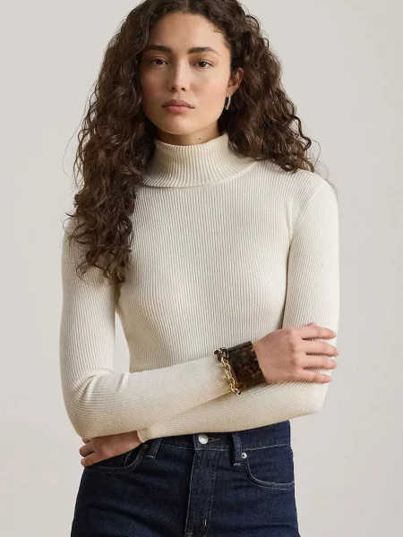 Tricou cu mânecă lungă Lauren Ralph Lauren bej