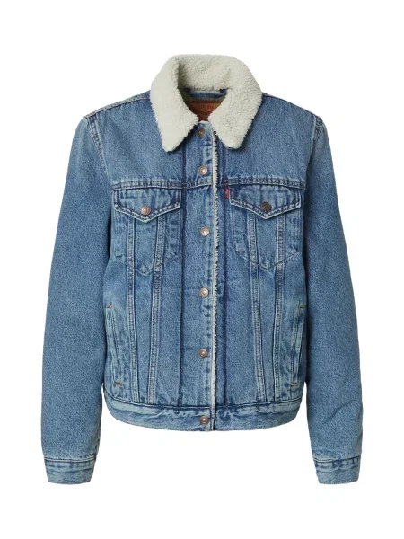 LEVI'S ® Geacă de primăvară-toamnă Original Sherpa Trucker denim albastru