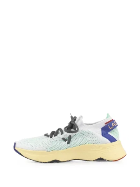 Fűzős kötött sneaker Lacoste zöld