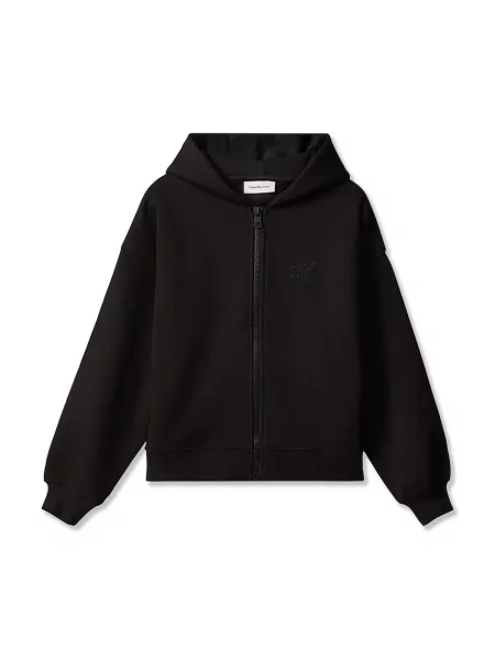 Суичър с качулка Calvin Klein Jeans черно