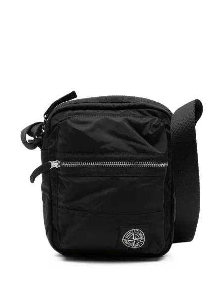 Geantă Stone Island cu strasuri negru
