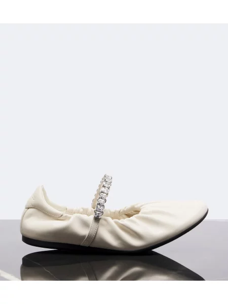 Pantofi cu toc Jimmy Choo din piele alb