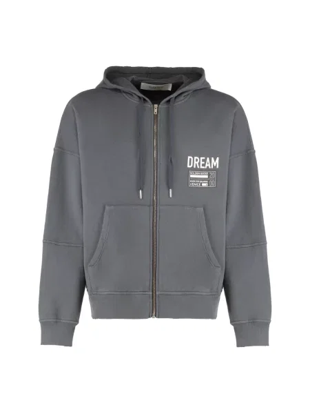 Bluza z kapturem Golden Goose z kapturem szara