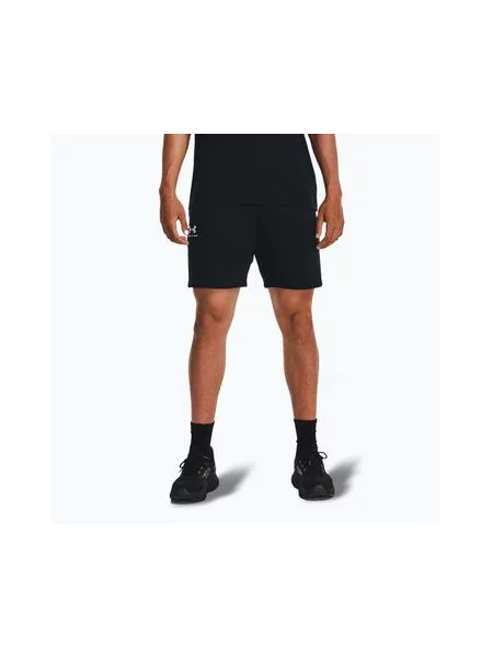 Шорти Under Armour Icon Fleece black/white білі