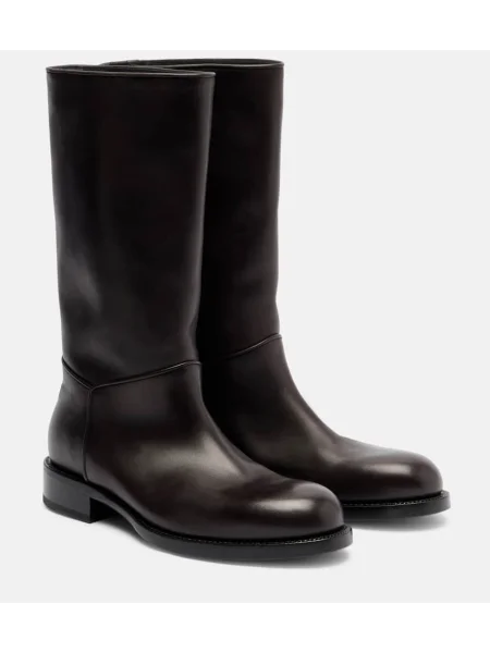 Cizme The Row din piele maro