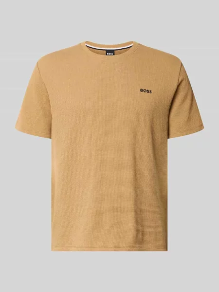 T-shirt o kroju regular fit z mieszanki bawełny Boss