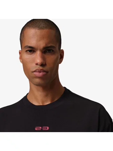 Тениска Jordan Flight Script T-Shirt Black/ Gym Red XXXL черно