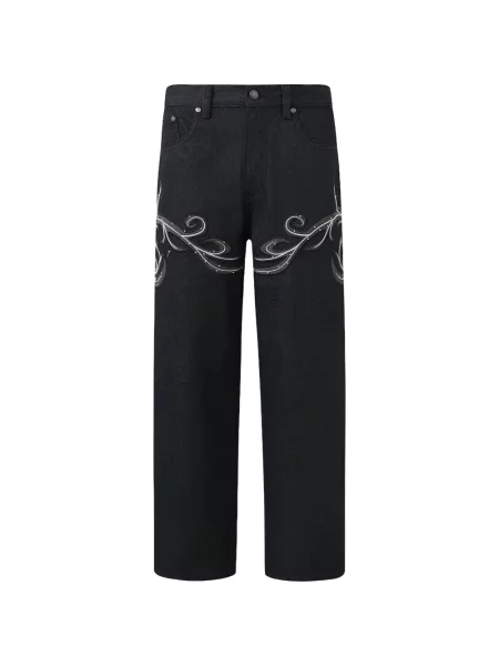 Blugi Birth Of Royal Child din piele negru