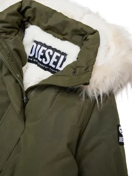 Futro dziecięce Diesel zielone