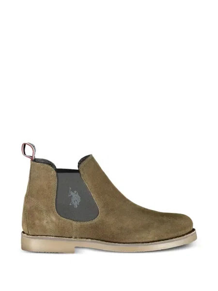 Botine chelsea U.s. Polo Assn. din piele de căprioară verde