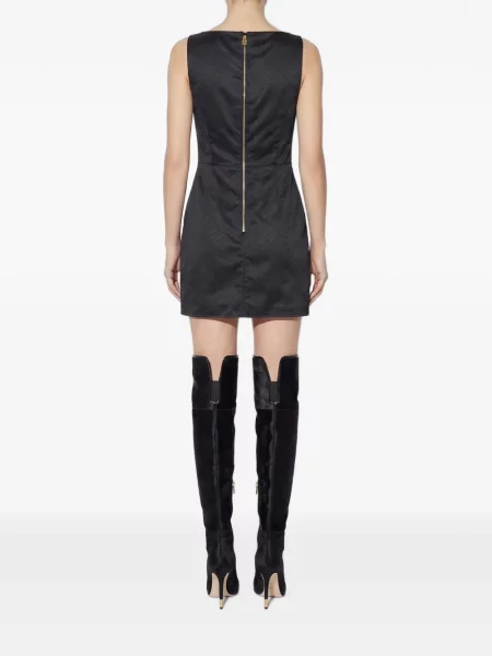 Tafta rochie mini Elisabetta Franchi negru