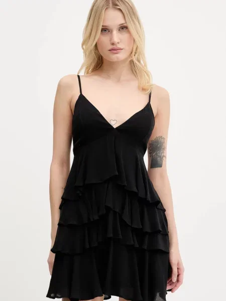 Рокля Hollister Co. къса разкроена черно