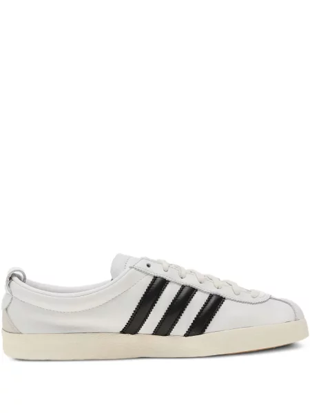 Tricou Adidas cu dungi cu imagine alb