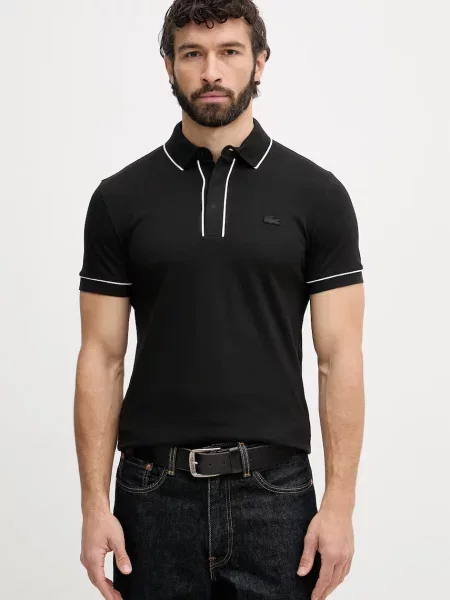 Tricou polo Lacoste negru