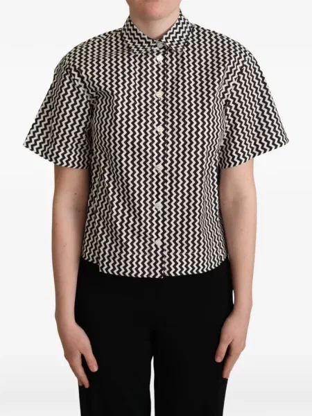 Cămașă Dolce & Gabbana cu imagine negru