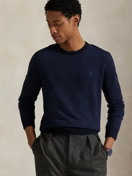 Polo Ralph Lauren Пуловер Тъмносин сиво