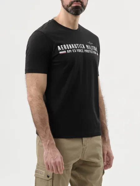 Футболка Aeronautica Militare чорна