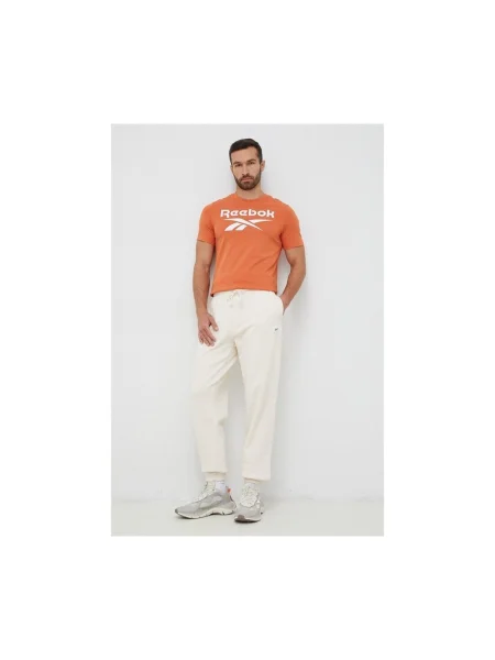 Pantaloni Reebok Sport portocaliu