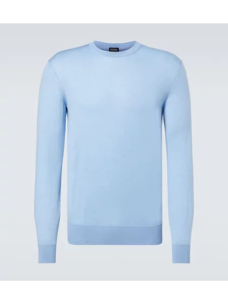 Pulover Zegna de lână albastru