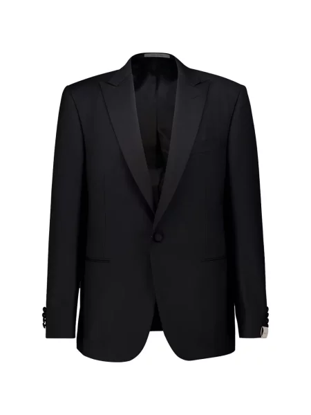 Costum Corneliani de lână cu rever gri