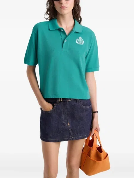 Haftowane polo Sporty And Rich zielone