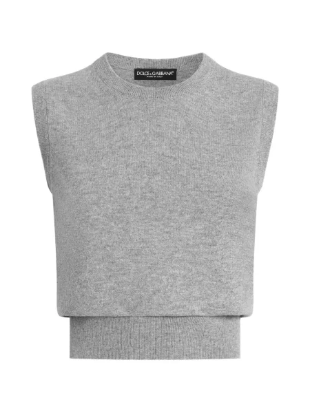 Top Dolce & Gabbana din cașmir gri