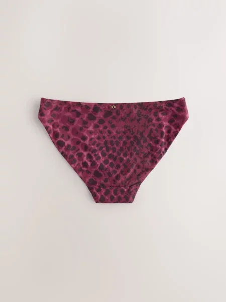 Next Bikinové nohavičky fialová / lesného ovocia čierna