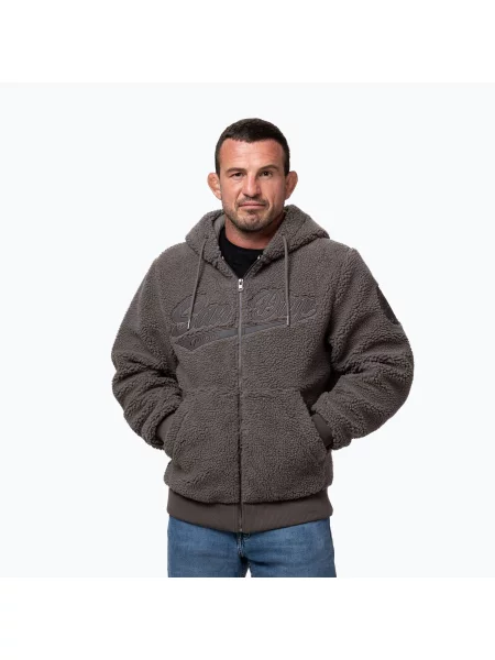 Mikina Pitbull Galaxy Hooded taupe šedá