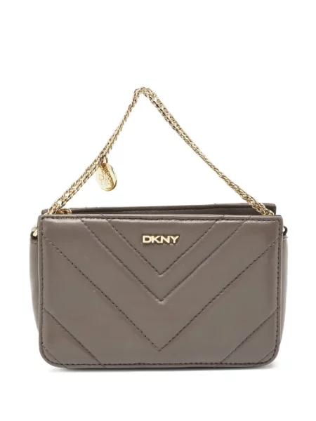 Geantă plic Dkny din piele gri