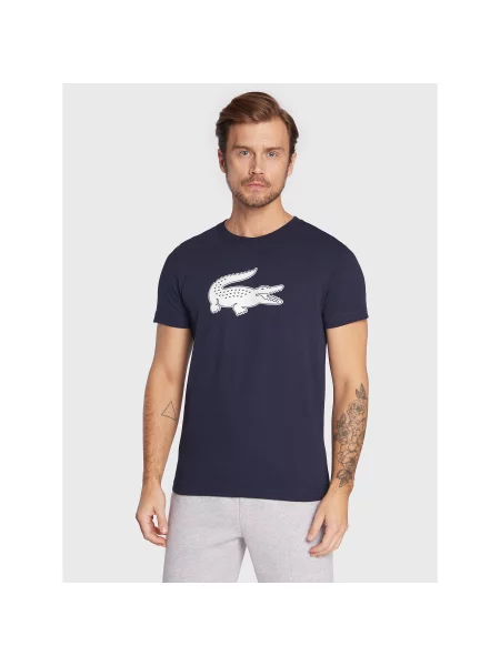 Lacoste T-shirt Regular Fit tamnoplava