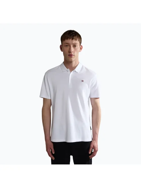 Tricou polo pentru bărbați Napapijri Ealis brightwhite