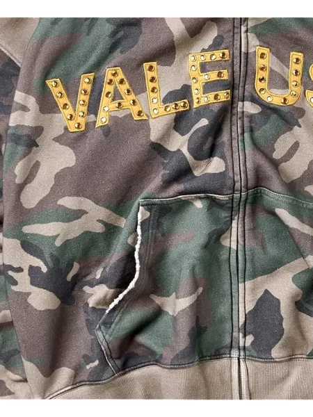 Hoodie Vale με σχέδιο παραλλαγής πράσινο